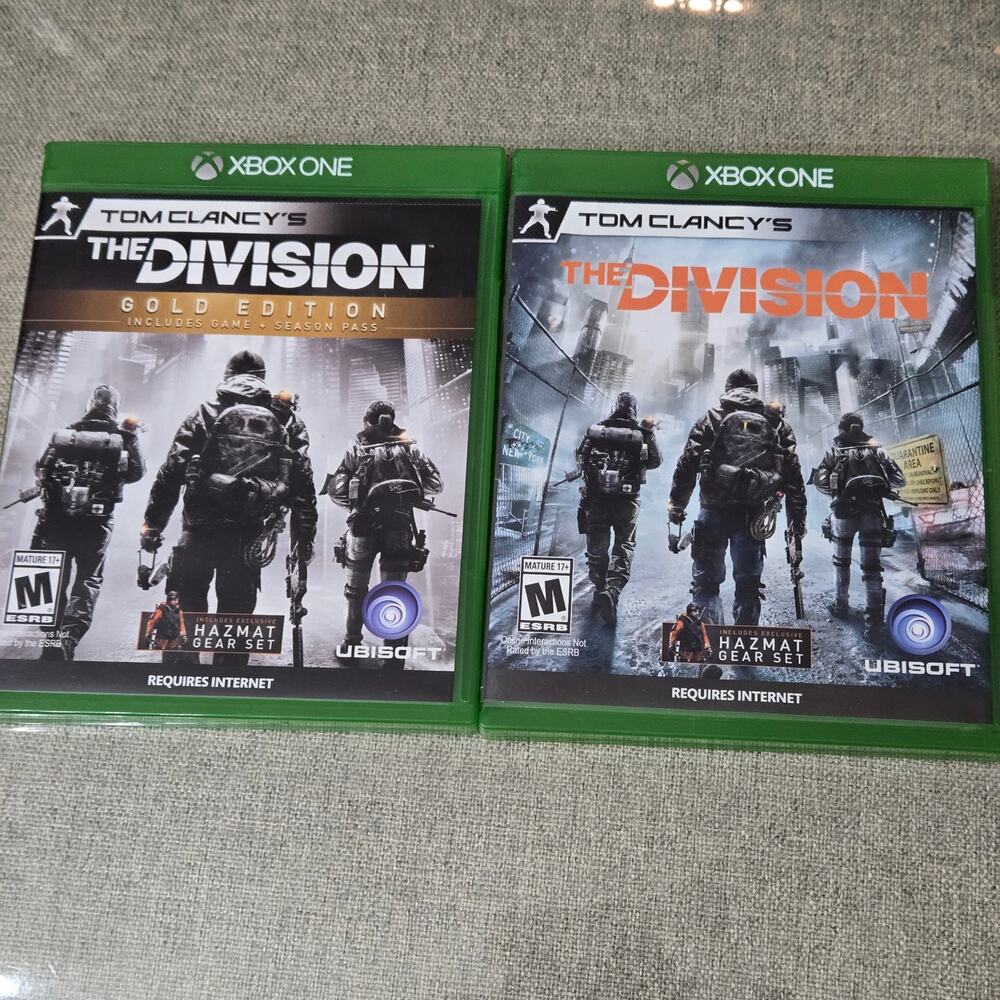Tom Clancy's The Division (Gold & Standard) Xbox One Game Lot Pre-Owned